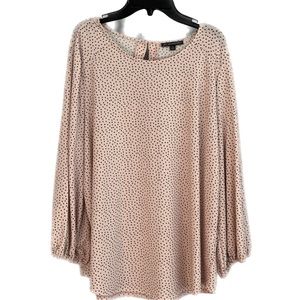 Adrianna Pell Woman’s Size XL 3/4 Sleeve Blouse Pink